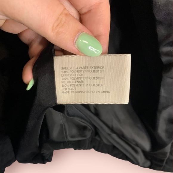 St. John’s Bay Women’s Black Quilted Lined Detailed Jacket,  Size XL - Picture 4 of 7